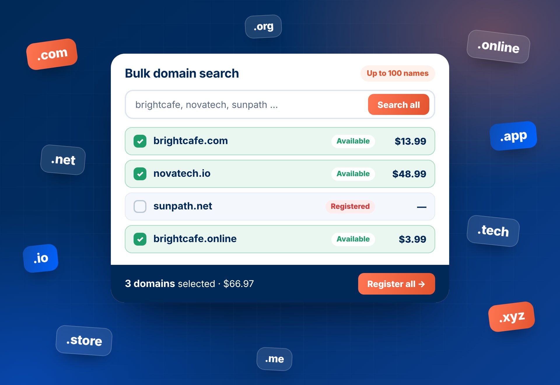 Bulk Domain Search
